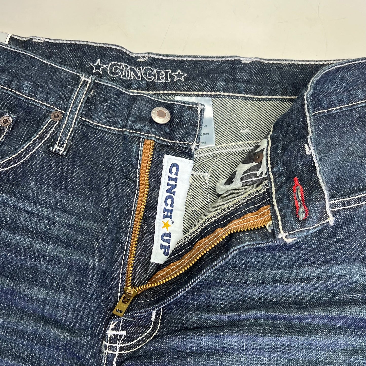 CINCH Relaxed Fit White Label Jeans Men's Sz 33 X 36 Stonewash Indigo MB92834019